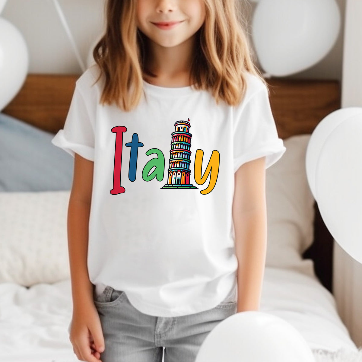 Cute Italy Trip shirt | Italy Vacation Shirt  | White Youth T-shirt