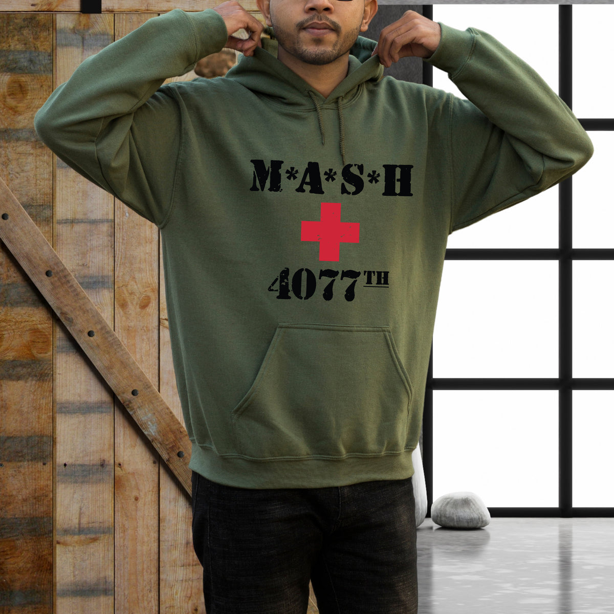 MASH 4077th Division TV Show Retro Shirt | Korean War Vintage T-shirt | Unisex Hooded Sweatshirt