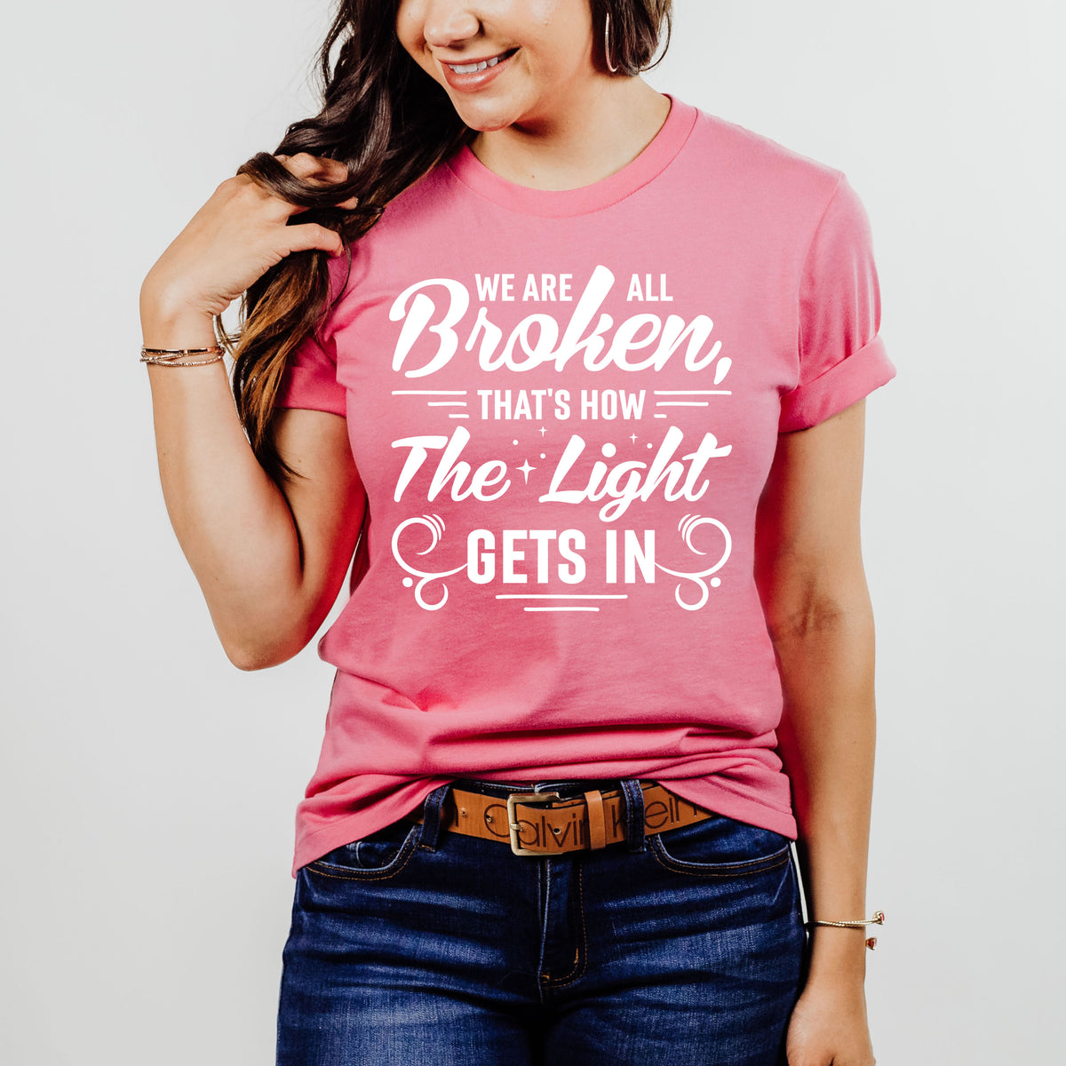 Broken School Psychology Counselor Shirt | Pink Tshirt