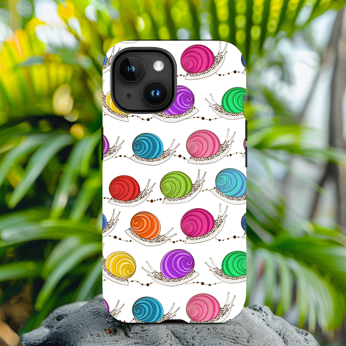 Cute Snails iPhone Case | iPhone 15 14 13 12 11 Phone Case