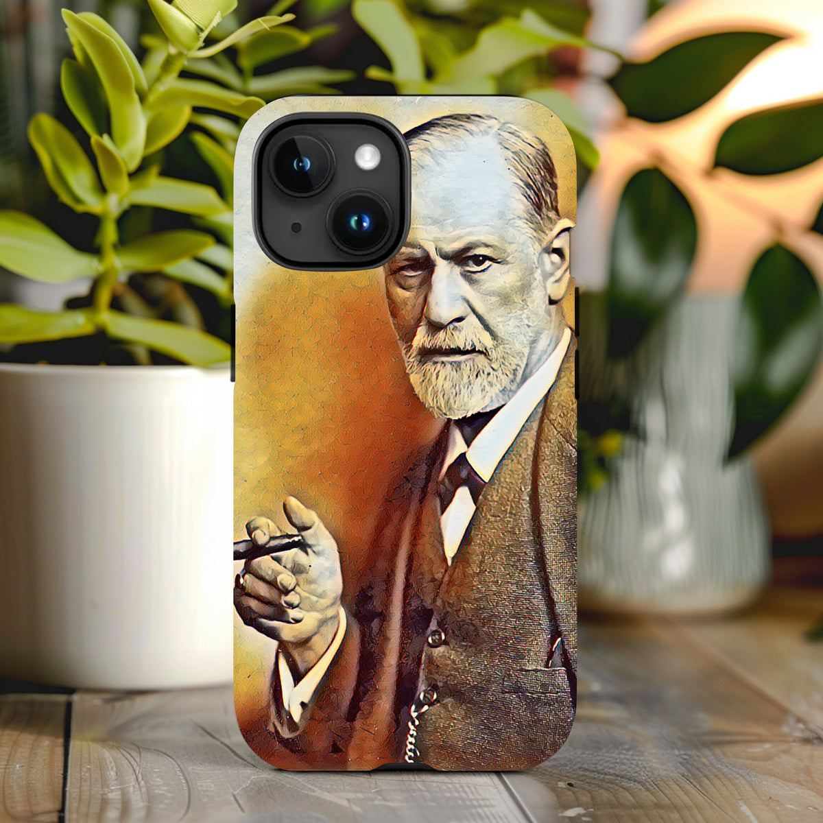 Vintage Freud iPhone 15 14 13 12 11 Case (all models)