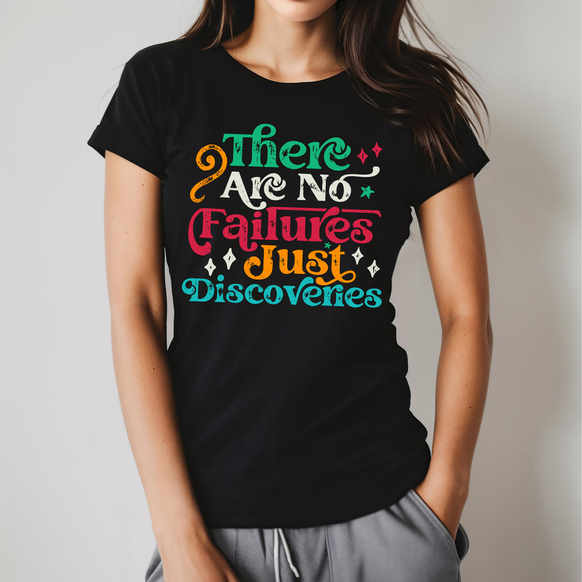 Discoveries Inspirational Entrepreneur Shirt | Women's Black Slim-Fit T-shirt