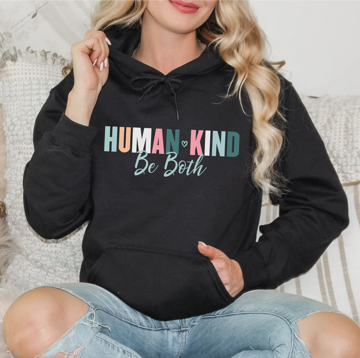 Humankind Be Kind Kindness Matters Shirt | Black Hoodie