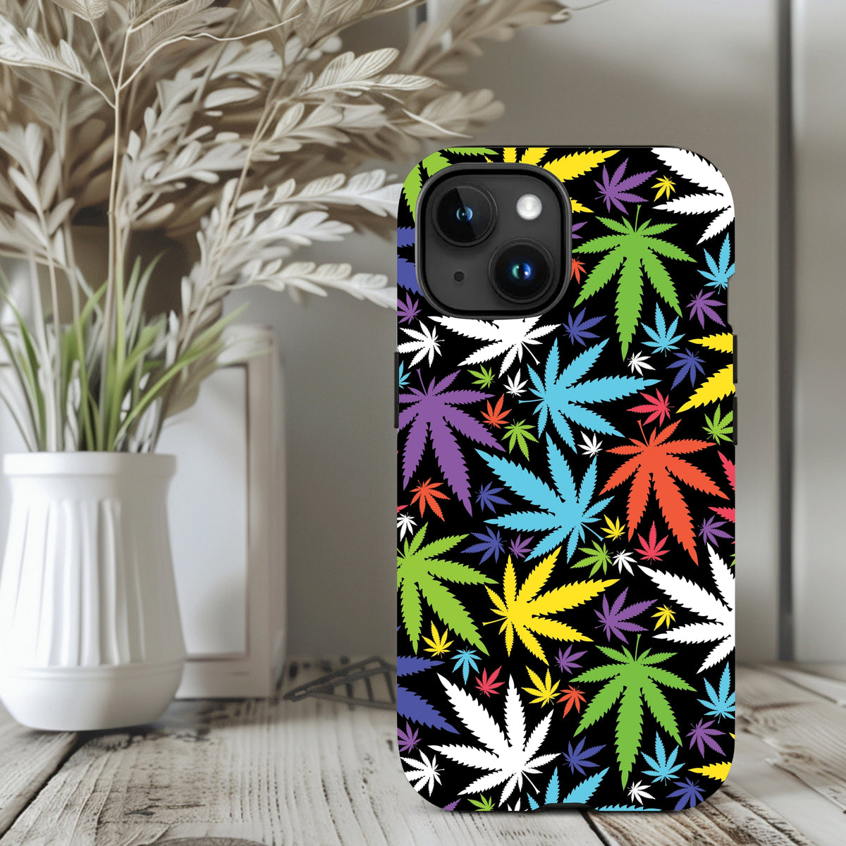 Neon Weed iPhone 15 14 13 12 11 Case (all models) 
