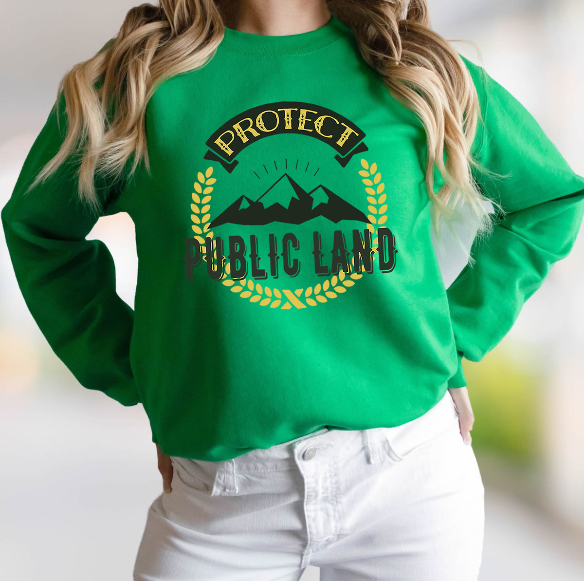 Protect Public Land National Parks Shirt  | Protect Public Land Irish Green Sweatshirt