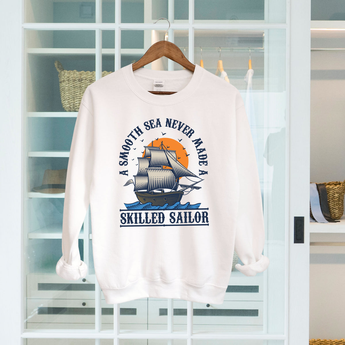 Smooth Seas School Psychology Shirt | White Sweatshirt