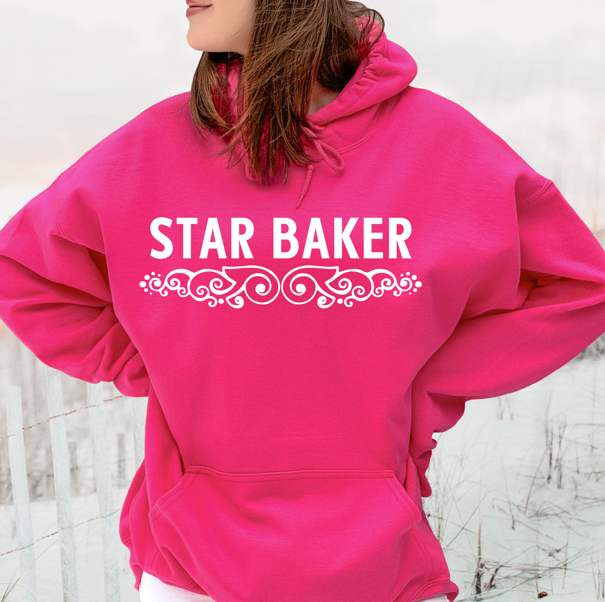 Star Baker British Baking Shirt | Hot Pink Hoodie Sweatshirt