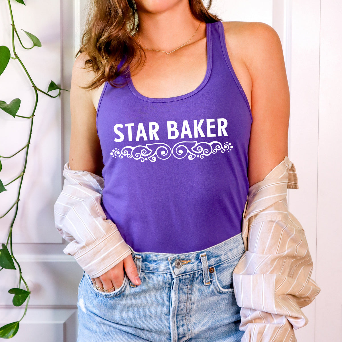 Star Baker British Baking Shirt  | Team Purple Racerback Tank Top