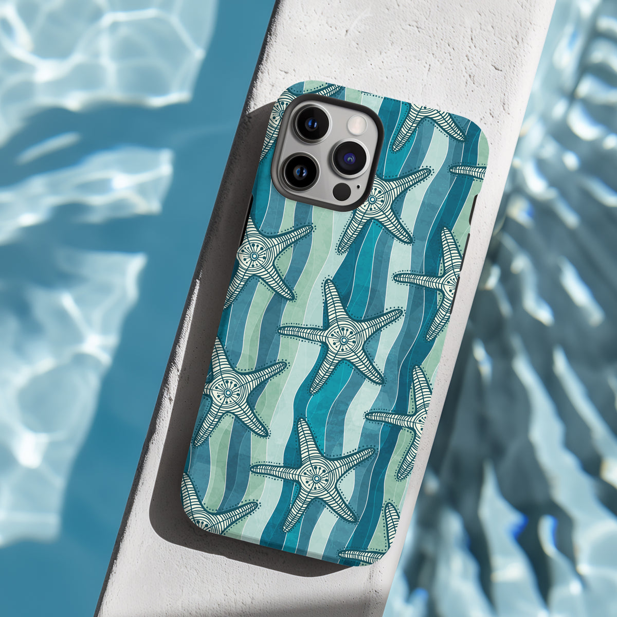 Star Fish Beach Bum iPhone 15 14 13 12 11 X Case (all models)