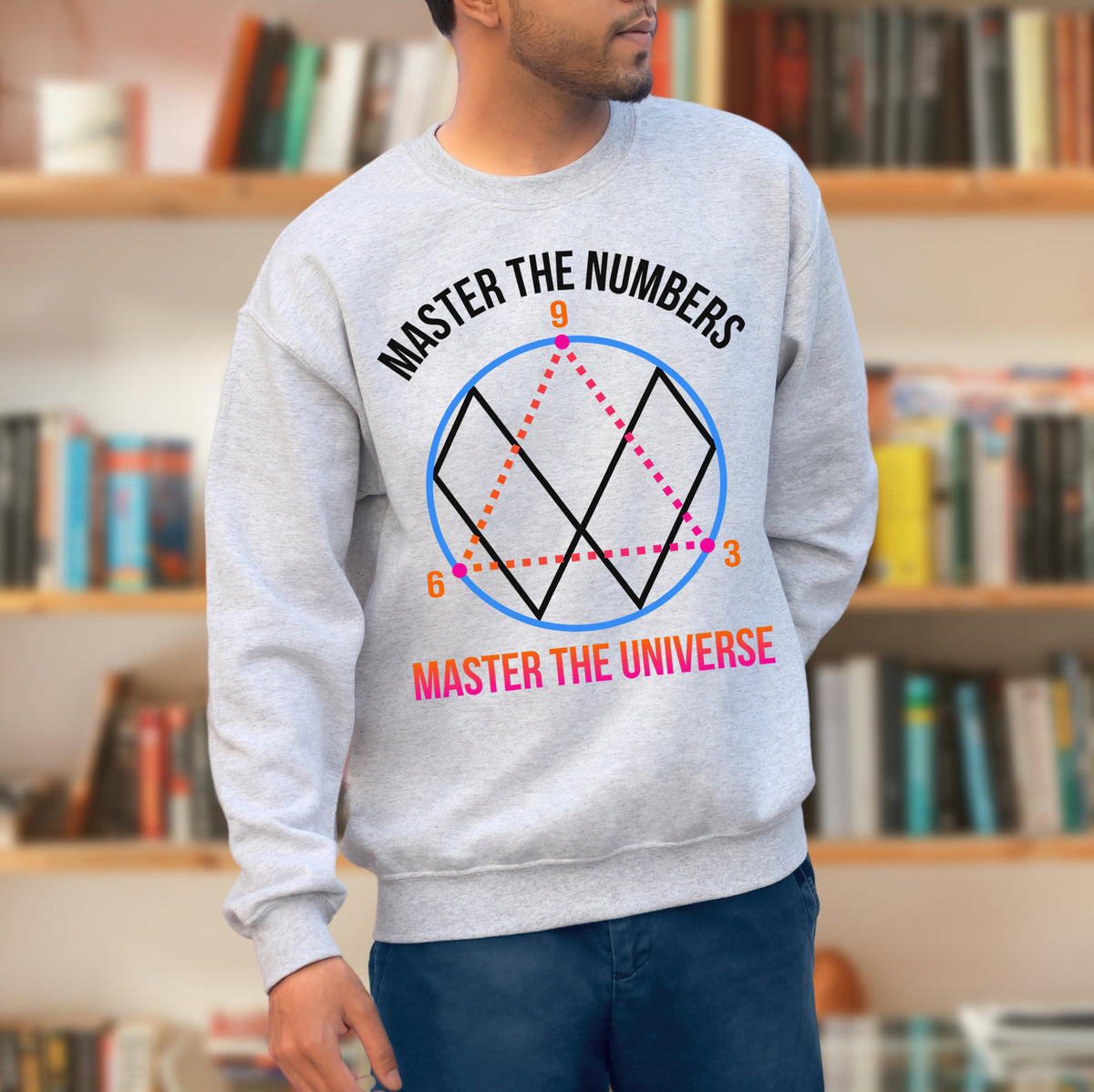 369 Math Theory Manifestation Shirt  | Ash Crewneck Sweatshirt