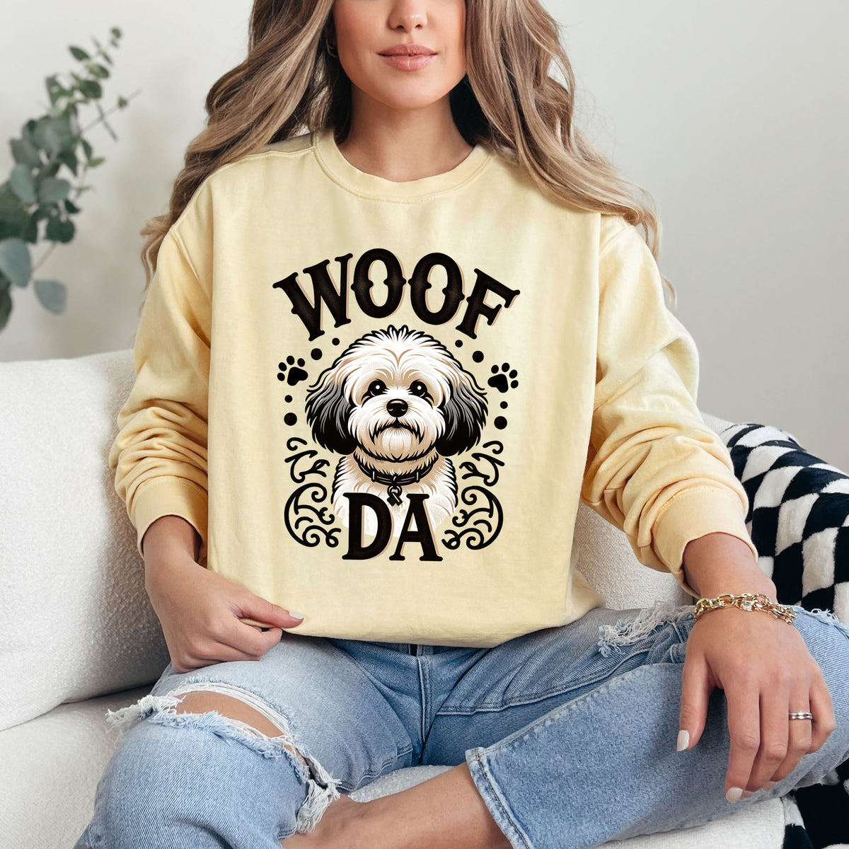 Woof Da Minnesota Dog Lover Shirt  | Butter Comfort Colors Sweatshirt