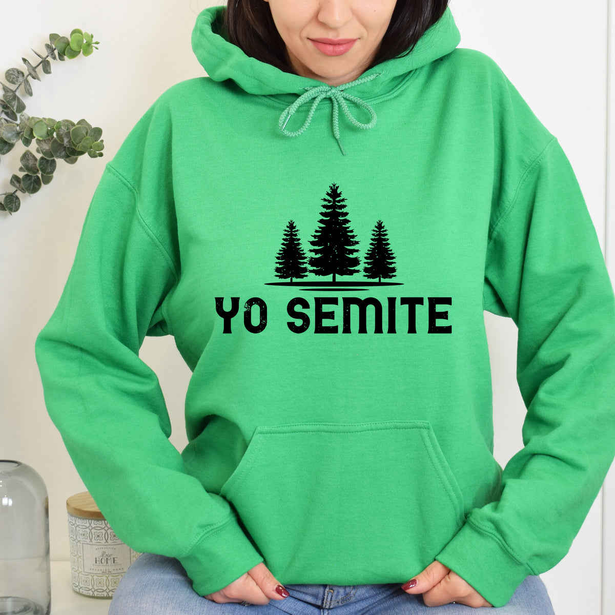 Yo Semite Yosemite Funny Jewish Shirt | Irish green Hoodie