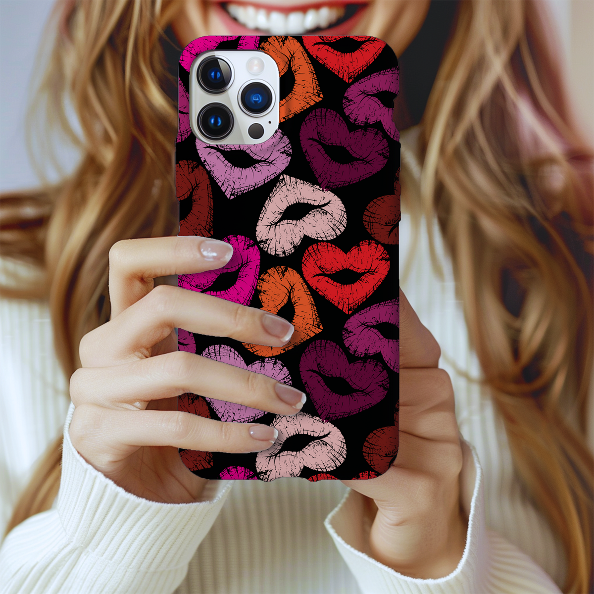 Valentines Day Hearts iPhone 15 14 13 12 11 Case (all models)