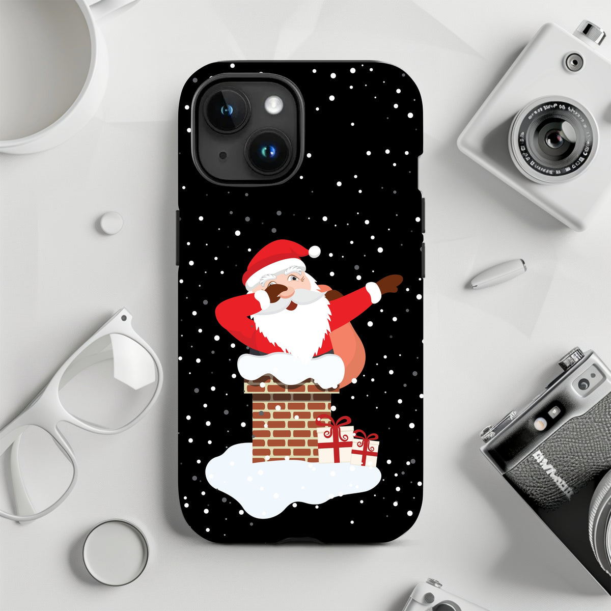 Dabbing Santa Christmas iPhone 15 Phone Case