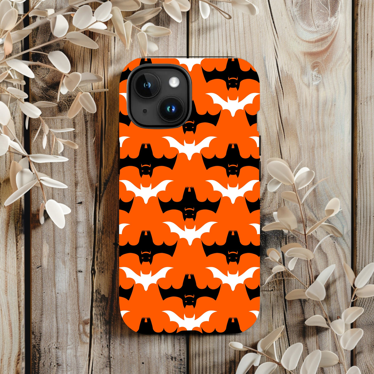 Spooky Halloween Bats iPhone Case