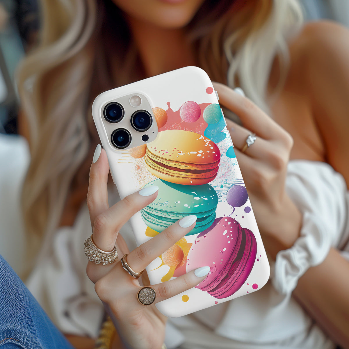 French Macaron Cookie iPhone 15 Pro Max Case 