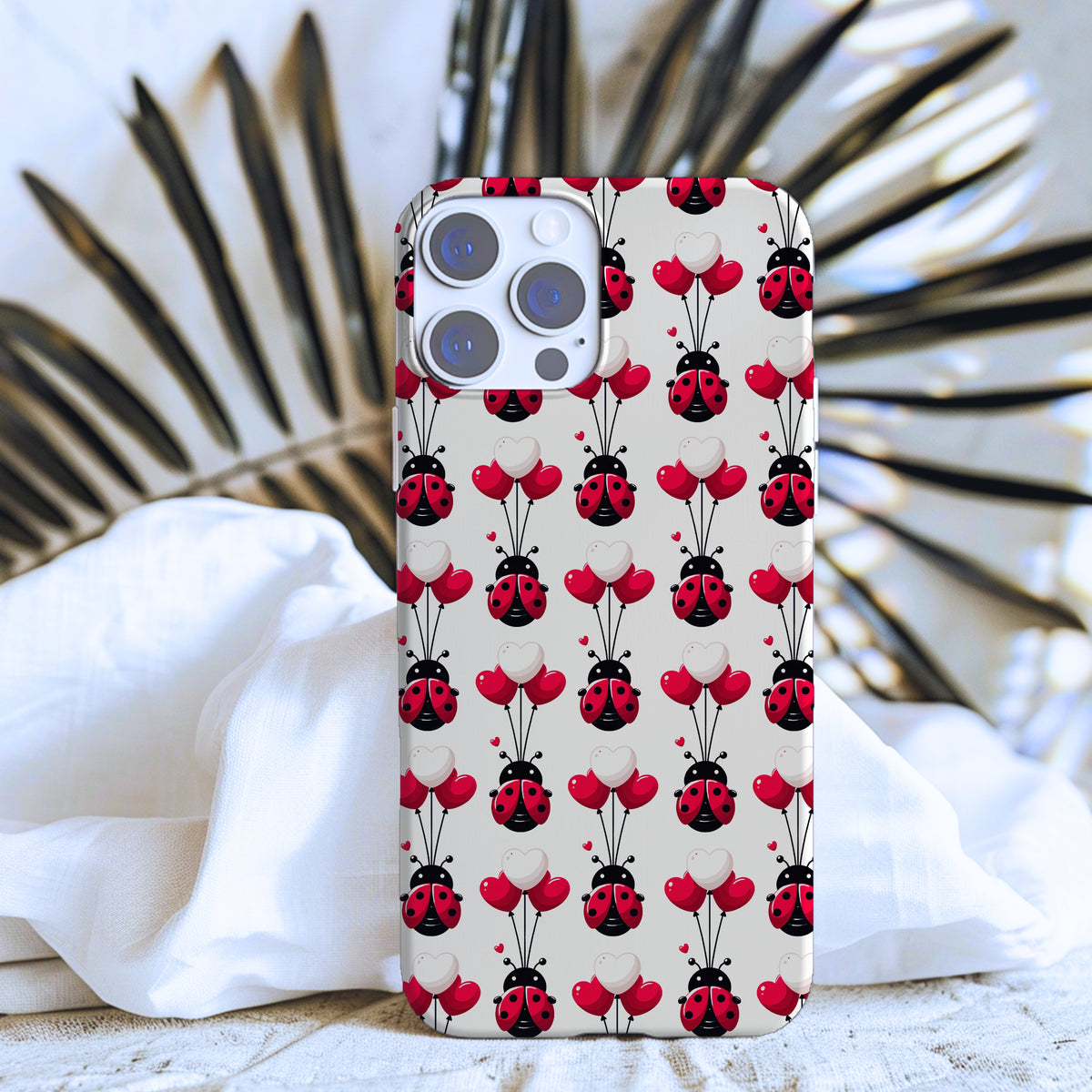 Ladybug Valentine phone case iPhone 15 pro max 