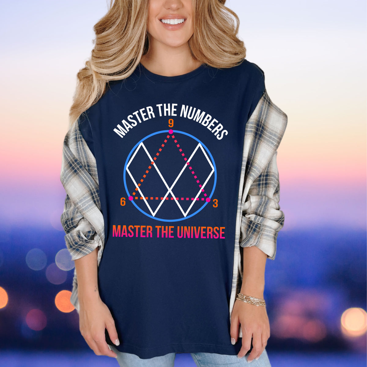 369 Math Theory Manifestation Shirt  Navy Unisex Jersey T-shirt