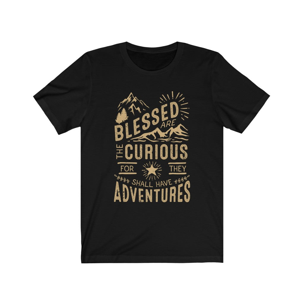 Blessed Curious LOTR Adventure Hiking Shirt | Wanderlust Gift | Bella Canvas Unisex Jersey T-shirt