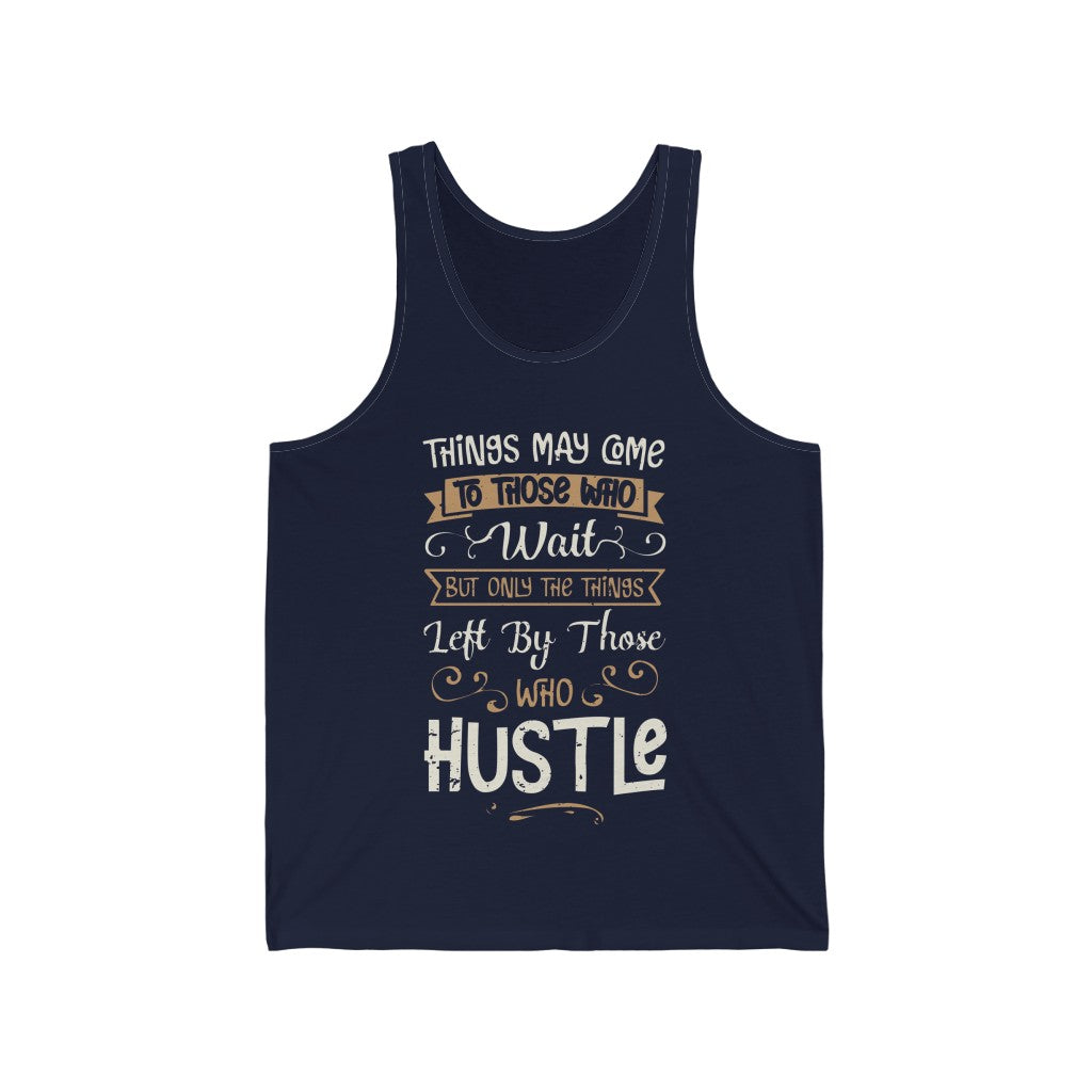 Hustle Funny Entrepreneur Shirt | Snarky Entrepreneur Gift | Unisex Jersey Tank Top