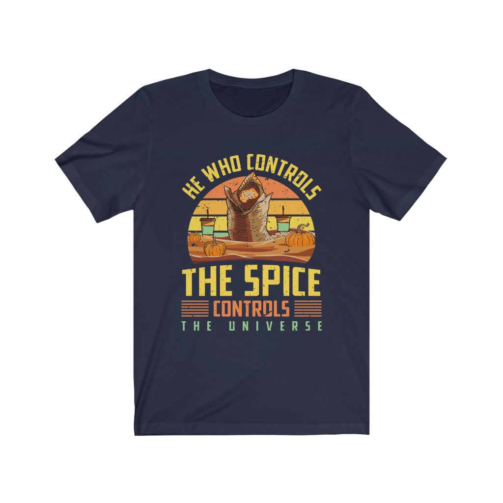 Dune Pumpkin Spice Funny Fall Shirt | Science Fiction Dune Gift | Bella Canvas Unisex Jersey T-shirt