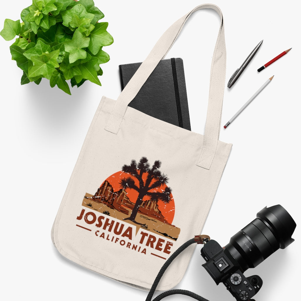 Joshua Tree California National Park Tote | Outdoor Camping Gift | Organic Canvas Tote Bag
