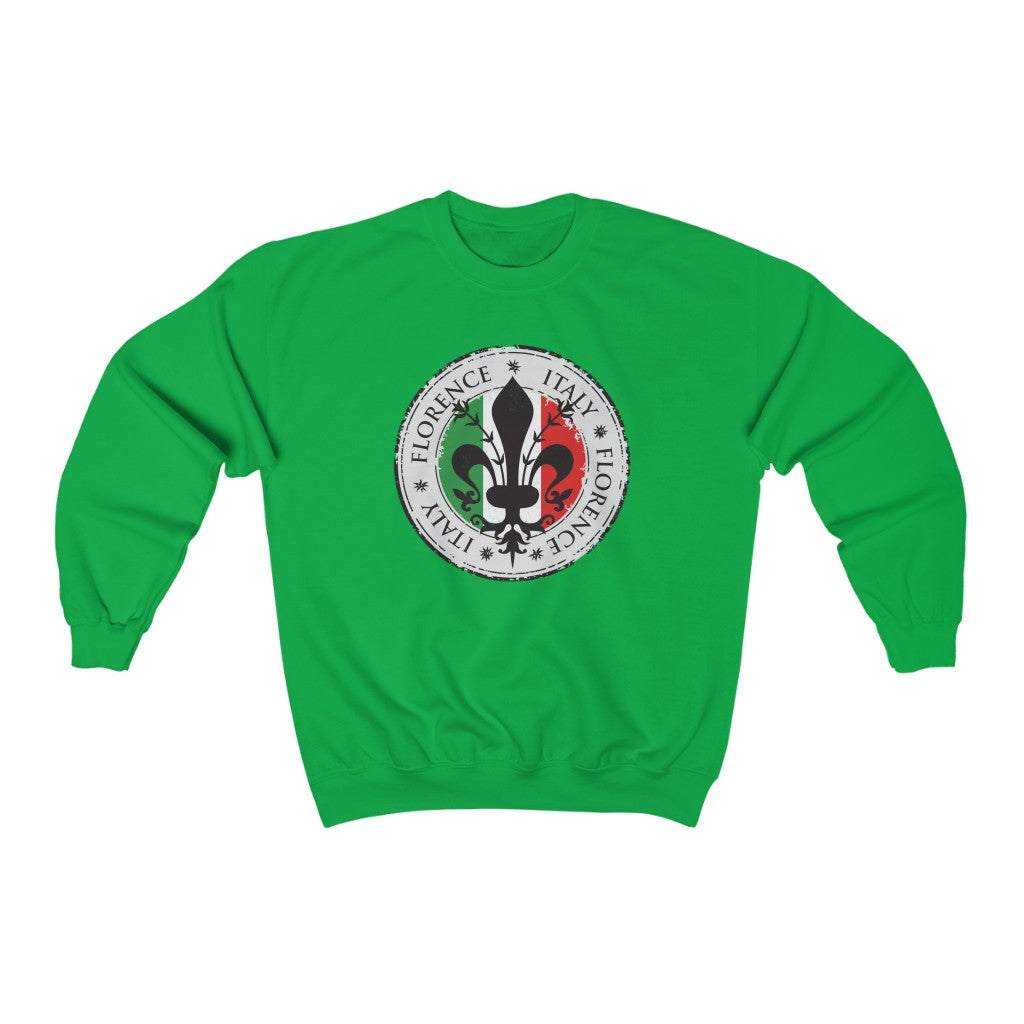 Florence Italy Fleur de Lis Shirt | Italian Flag Shirt | Unisex Crewneck Sweatshirt