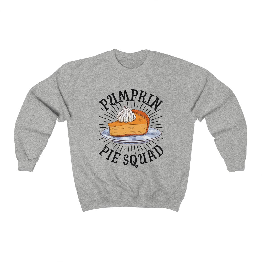 Pumpkin Pie Squad Goals Fall Shirt | Thanksgiving Holiday | Unisex Crewneck Sweatshirt