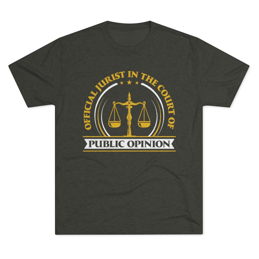 Court of Public Opinion Funny Lawyer Gift | Legal Lawyer Shirt | Men's  Tri-blend T-shirt
