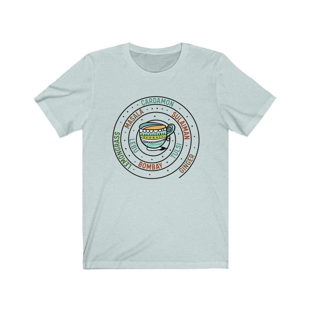 Chai Tea Types | Masala Chai Tea Shirt | Graphic Tees | Bella Canvas Unisex Jersey T-shirt