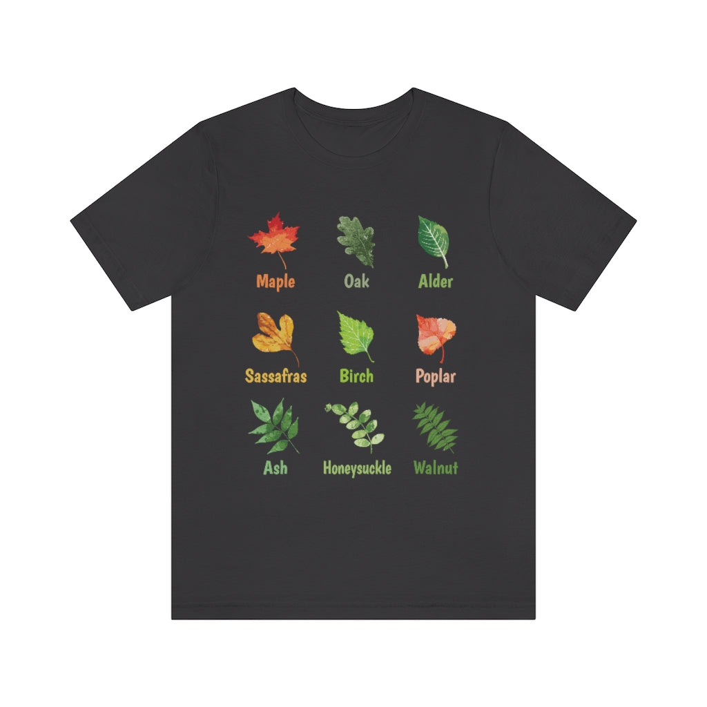 Oak Leaf Fall Leaves T-shirt | Autumn Garden Teacher Gifts | Unisex Jersey T-shirt