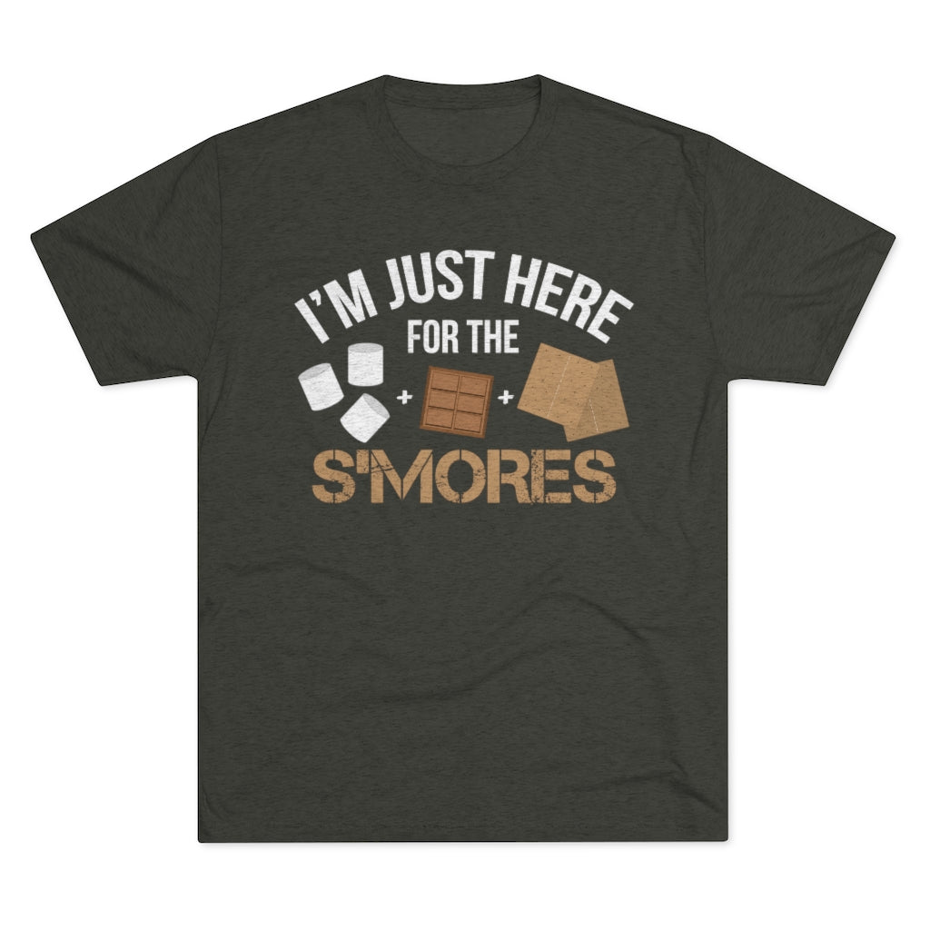 Smores Campfire Funny Camping Shirt | S'Mores Camping Gift | Men's  Tri-blend T-shirt