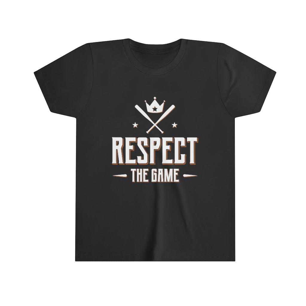 Respect The Game Aesthetic Baseball Shirt | Baseball Player Gift | Youth Jersey T-shirt