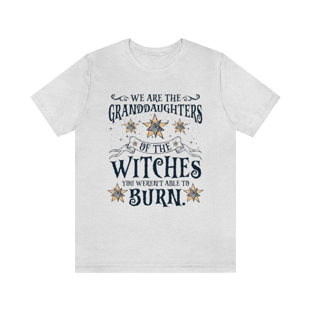Granddaughters Girl Power Witch Shirt | Halloween Wiccan Gift | Unisex Jersey T-shirt
