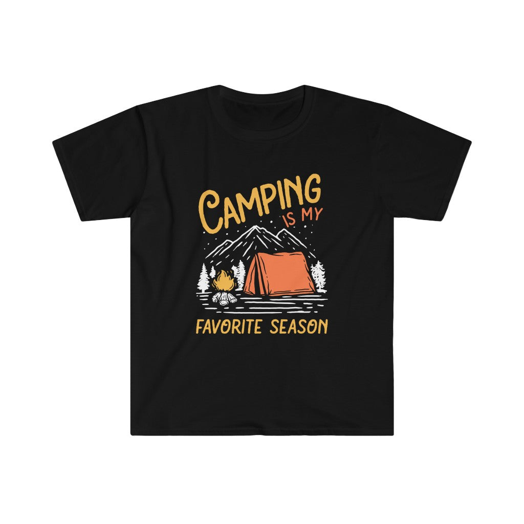 Camping Season Outdoor Adventure Shirt | Camping Gift | Unisex Soft Style T-Shirt