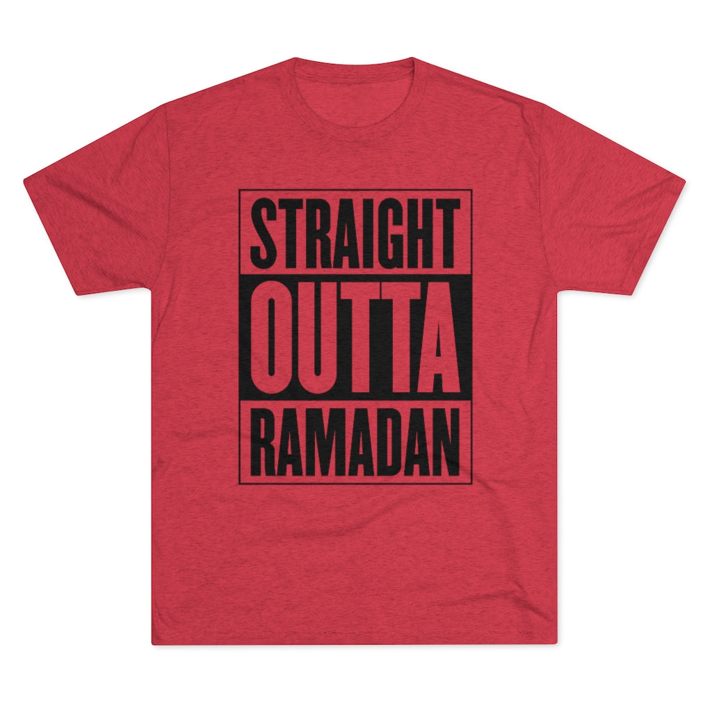 Straight OUtta Ramadan Shirt | Muslim Gift | Men's  Tri-blend T-shirt