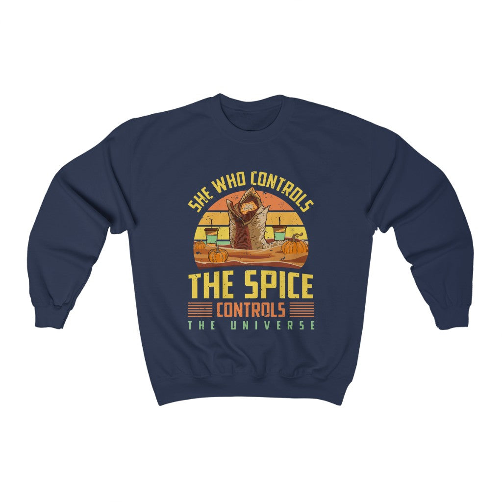Dune Pumpkin Spice Funny Fall Shirt | Sci Fi Dune Gift | Unisex Crewneck Sweatshirt