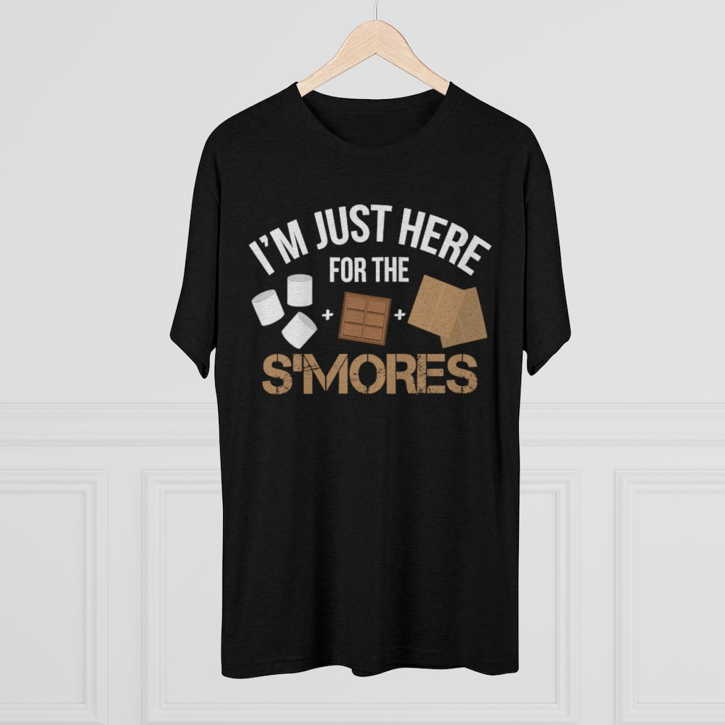 Smores Campfire Funny Camping Shirt | S'Mores Camping Gift | Men's  Tri-blend T-shirt