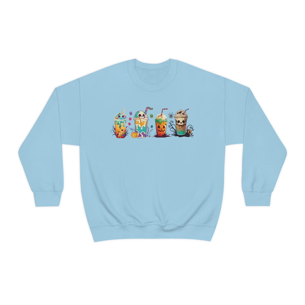 Fall Boba Tea Sweatshirt | Halloween Bubble Tea Shirt | Spooky Halloween Shirt | Bubble Tea Gift For Her | Unisex Crewneck Sweatshirt