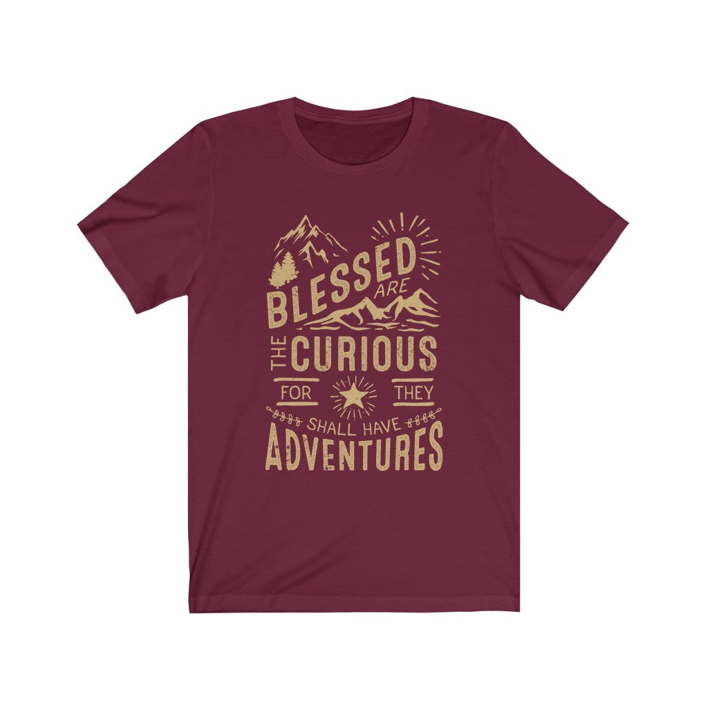 Blessed Curious LOTR Adventure Hiking Shirt | Wanderlust Gift | Bella Canvas Unisex Jersey T-shirt
