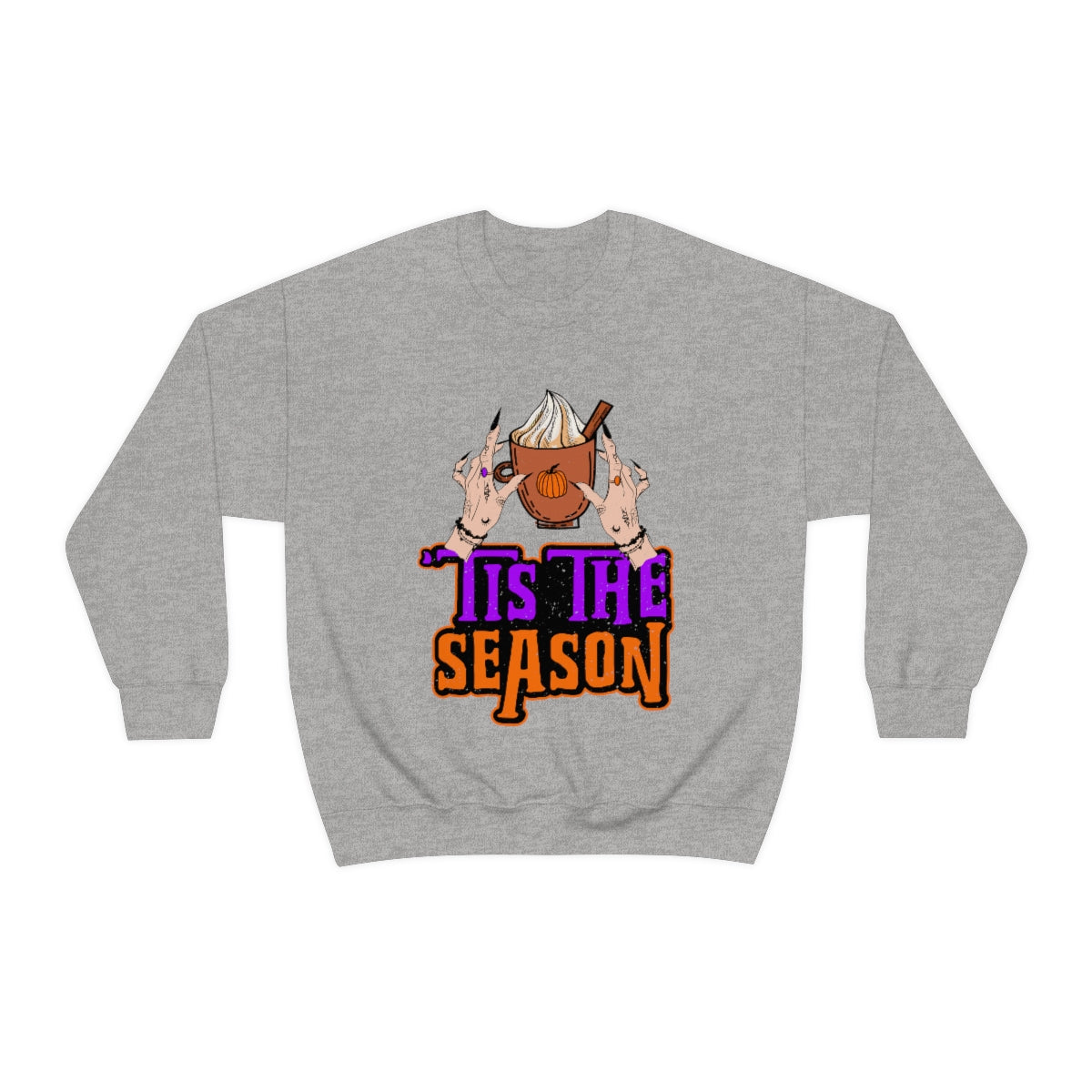 Tis the Season Pumpkin Spice Witch Shirt | Halloween Shirt | Coffee Shirt | Unisex Crewneck Sweatshirt