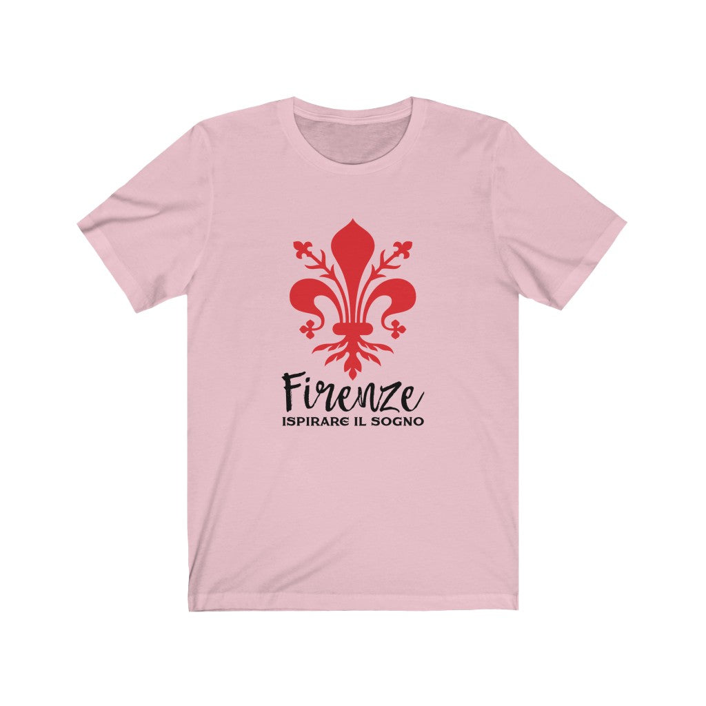 Florence Italy Fleur de Lis Shirt | Firenze Italia Italian Gift | Bella Canvas Unisex Jersey T-shirt