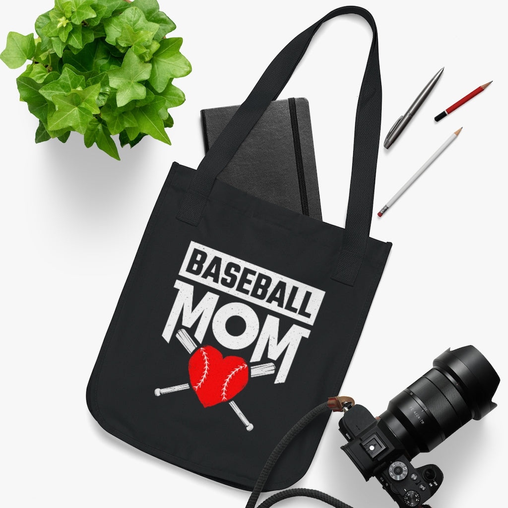 Baseball Mom Heart Aesthetic Tote |