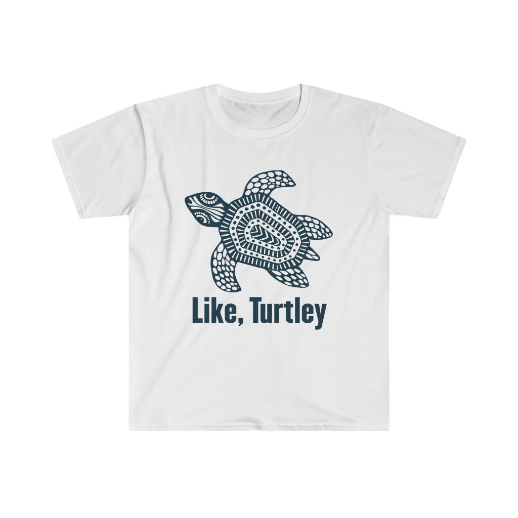 Turtley Funny Beach Bum Sea Turtle Shirt | Unisex Soft Style T-Shirt