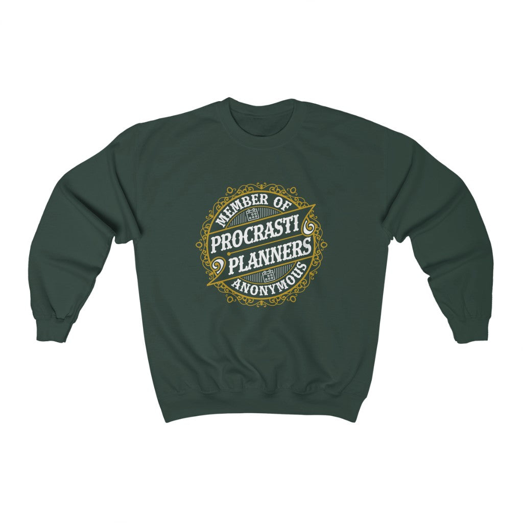 Procrastiplanner Funny Entrepreneur Shirt | Planning Prosper Gift | Unisex Crewneck Sweatshirt