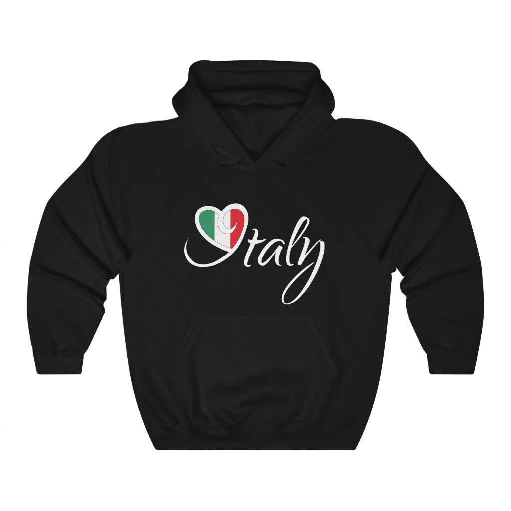 I Love Italy Travel Lover Wanderlust Shirt | Wanderlust Italian Travel Gift | Unisex Hooded Sweatshirt