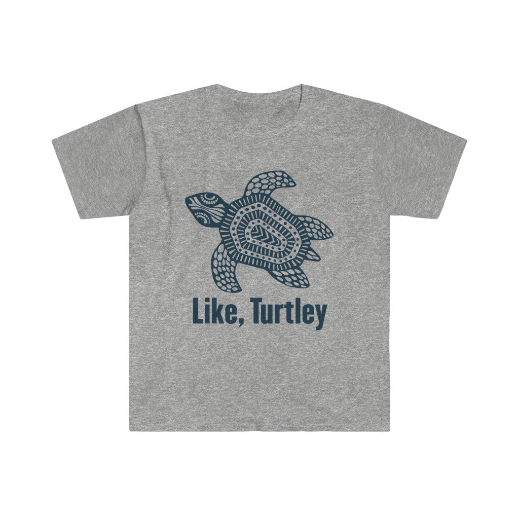 Turtley Funny Beach Bum Sea Turtle Shirt | Unisex Soft Style T-Shirt