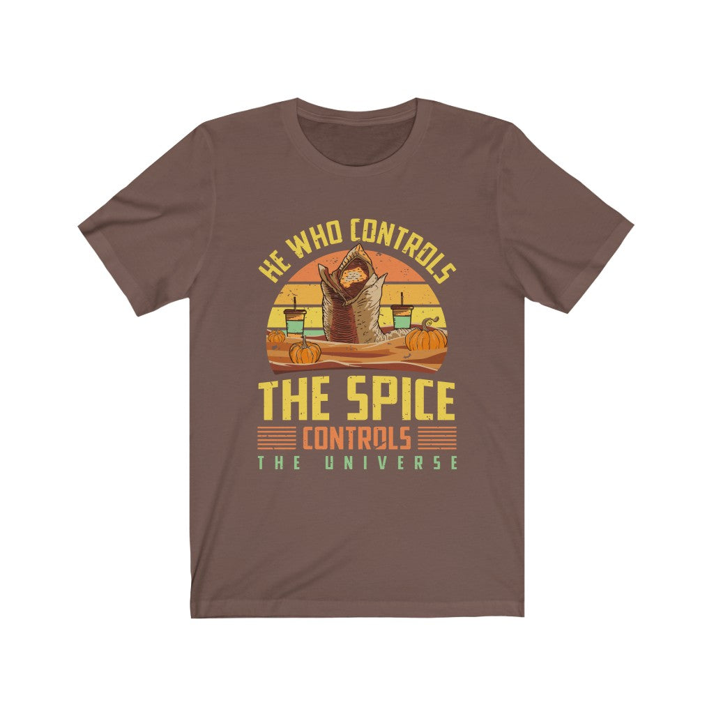 Dune Pumpkin Spice Funny Fall Shirt | Science Fiction Dune Gift | Bella Canvas Unisex Jersey T-shirt