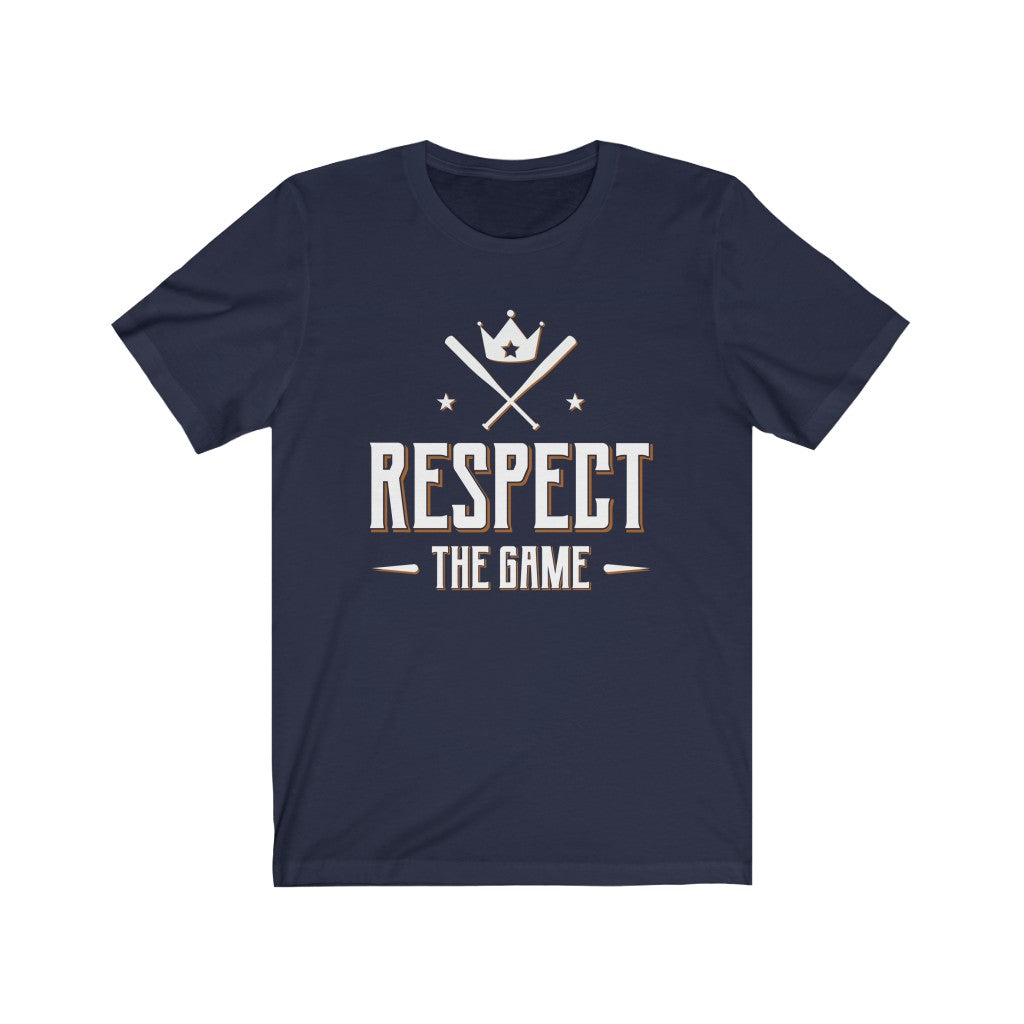 Respect The Game Aesthetic Baseball Shirt | Baseball Player Gift | Bella Canvas Unisex Jersey T-shirt