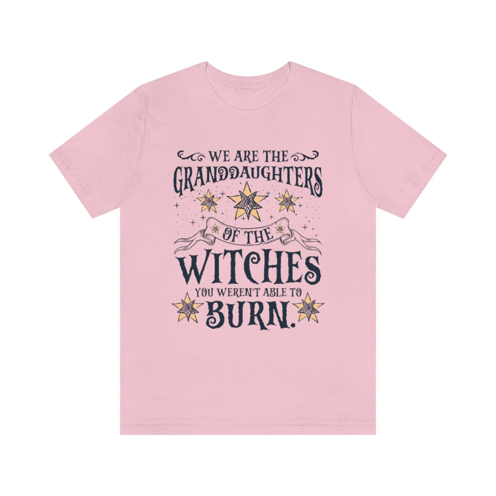 Granddaughters Girl Power Witch Shirt | Halloween Wiccan Gift | Unisex Jersey T-shirt